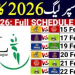 PSL 2026 Fixtures Pakistan – Full Match Schedule